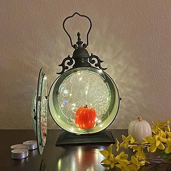 Amazon.com: Metal Round Hanging Candle Lantern with Curved